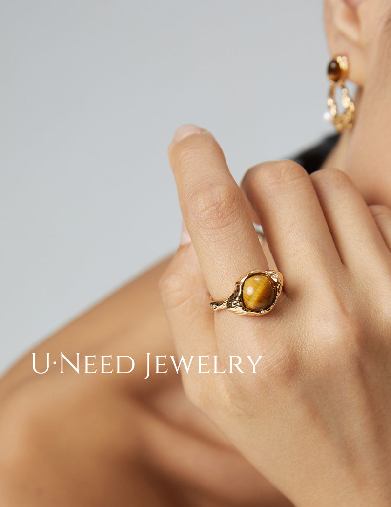 Ambre · 琥珀光芒復古寶石戒